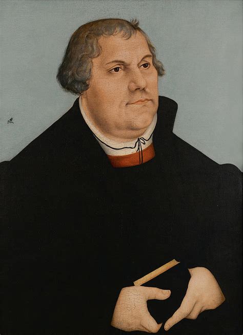 Portrait Of Martin Luther Painting By Workshop Of Lucas Cranach The