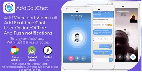 [Free Download] AddCallChat - Add Video/Voice Calls and Realtime Chat to any app, with WebRTC ...