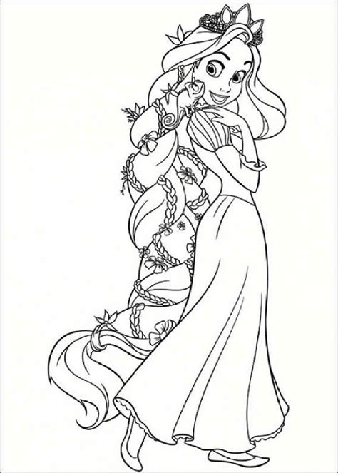 Rapunzel Coloring Pages To Print With Images Tangled Coloring Pages
