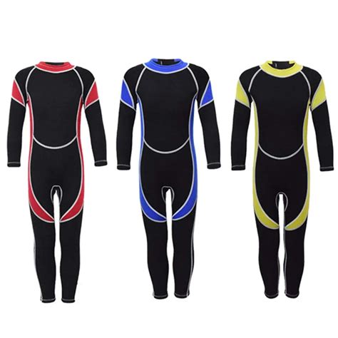 Neoprene 25mm Long Sleeves Kids Wetsuits Diving Suits For Boysgirls