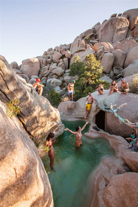 A Rock Pool Oasis In The Middle Of The Joshua Tree Desert Happy Cam