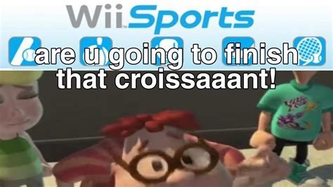 Are U Going To Finish That Croissant Wii Sports Remix Youtube
