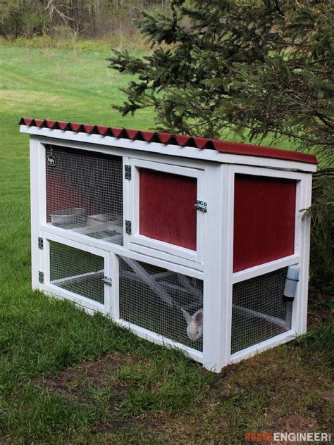 25 Free Diy Rabbit Hutch Plans To Build Your Own