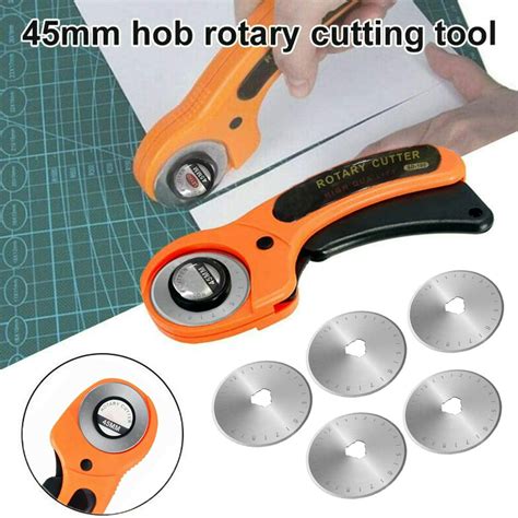 45mm Round Rotary Cutter Sewing Quilting Roller Fabric Leather Plastic