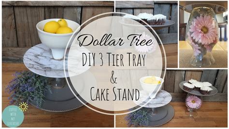 3 Tier Tray Diy Cake Stand Dollar Tree Farmhouse Glam Home