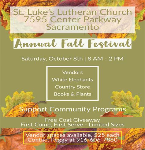 Fall Festival St Lukes Lutheran Church