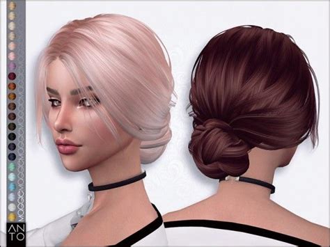 The Sims Resource Maggie Hair By Anto Sims 4 Hairs Cabelo Sims