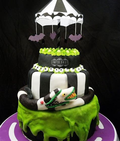 Cake I Made For 20th Anniversary Of Beetlejuice Birthday Cake Shop