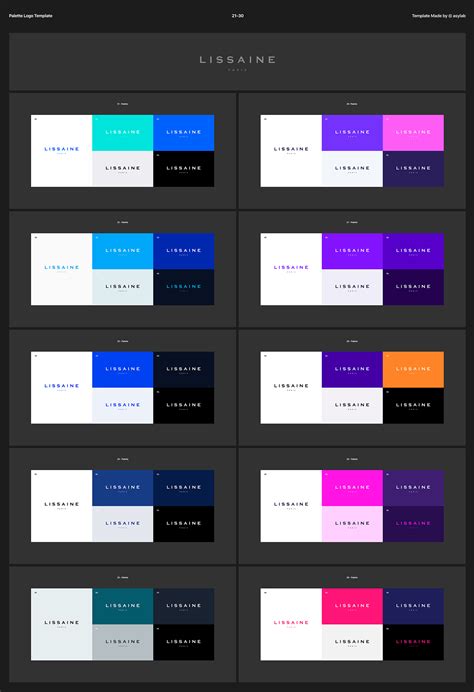 Palette Color Branding Logo Mockup Psd On Behance