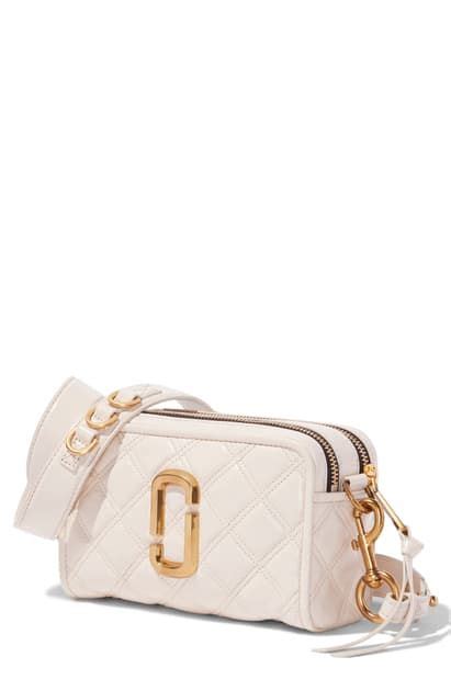 Marc jacobs softshot 21 crossbody bag. The Softshot 21 Quilted Leather Crossbody Bag In Ivory ...