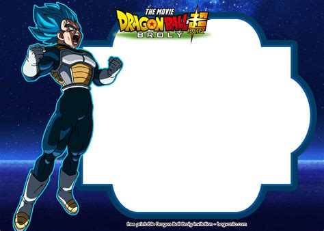 Free printable downloadable invitations templates for your next awesome party. 15 FREE Printable Dragon Ball Super : Broly Invitation ...