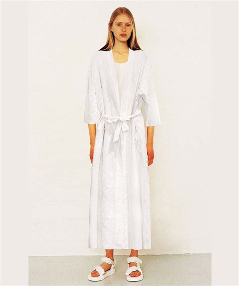 White Cotton Robe White Queen In Luxury Embroidered Swiss Dot Cotton Louise Mitchell