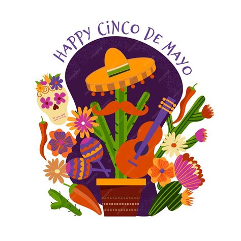 Free Vector Flat Design Cinco De Mayo Concept