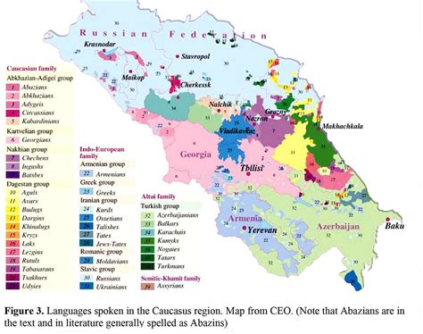 Caucasus Language Map Languages Spoken In The Caucasus Reg Flickr