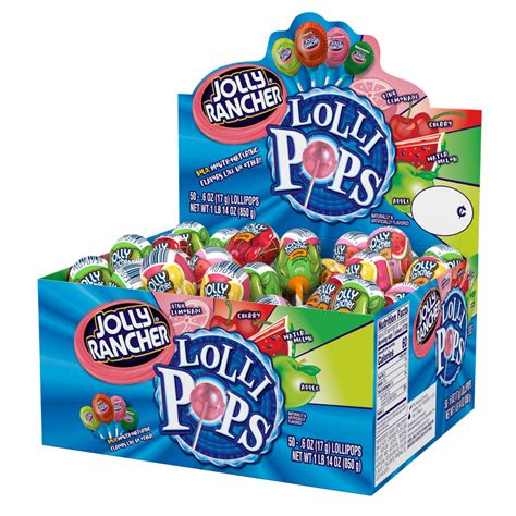 Jolly Rancher Lollipops 50pc American Candy Kellys Wholesale