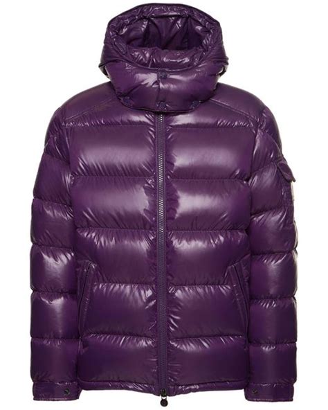 Moncler Maya Nylon Laqué Down Jacket In Purple For Men Lyst