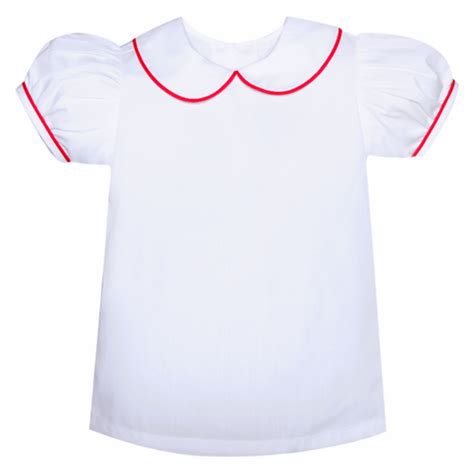 Girl Knit Shirt With Red Piping Remember Nguyen