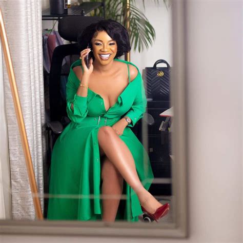 Serwaa Amihere Flaunts Her Cleavage And Glowing Skin In A Button Down