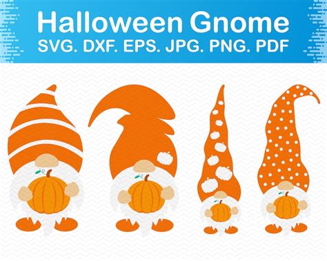 Halloween Gnome Svg Gnome Svg Files For Cricut Gnome Fall Etsy