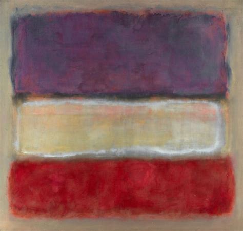 Reproduction De Rothko Untitled Purple White And Red Tableau Peint