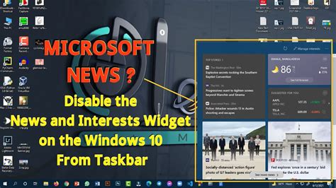 Turn Off Microsoft News Disable News And Interests Pop Up Widget On