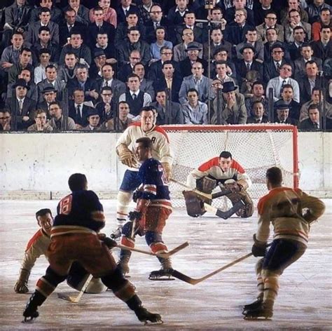 Montreal Canadiens Vs New York Rangers 1957 Madison Square Garden It