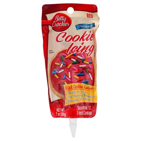 Betty Crocker Red Decorating Cookie Icing 7 Oz Frosting And Decoration
