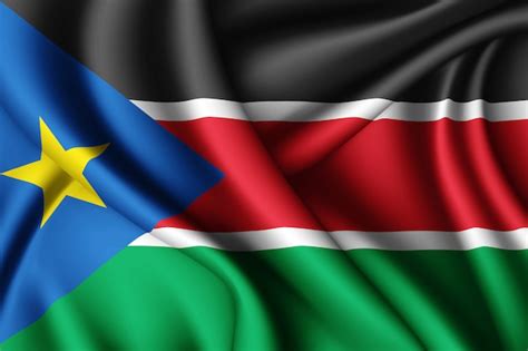 bandera de sudán del sur foto gratis