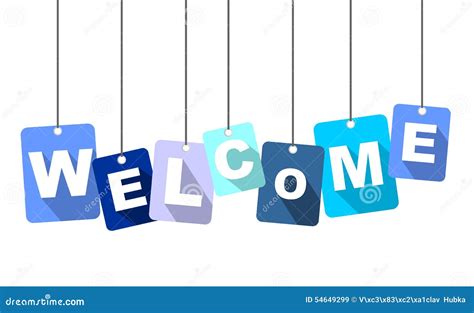 Welcome Stock Vector Illustration Of Banner Greeting 54649299