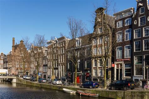 Amsterdam Nederland Maart 20 2018 Kanaal En Straat Van Amsterdam