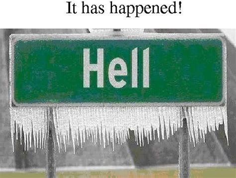 hell frozen over