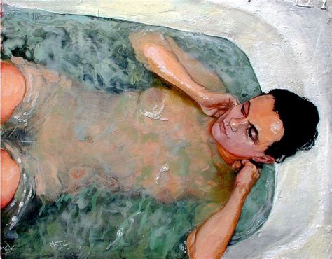 Wallpaper Painting Water Artwork Bathing Nude Art Girl Leisure Fun Recreation Modern