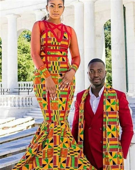 Kente Styles For Couples Kente Styles Couples African Outfits African Clothing