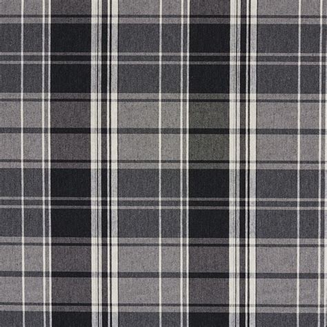 E805 Black Grey And White Classic Plaid Jacquard Upholstery Fabric