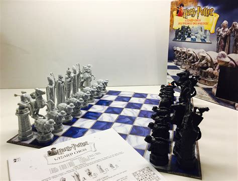 Harry Potter Wizard Chess Set Complete Game With Box And Etsy Harry