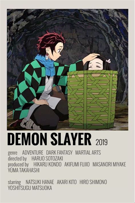 Demon Slayer Poster By Emily Anime Films Anime Canvas Anime Titles