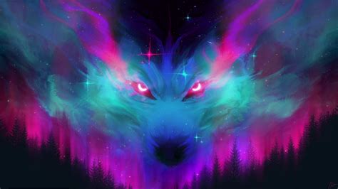 Live Wallpaper Cosmic Wolf Youtube