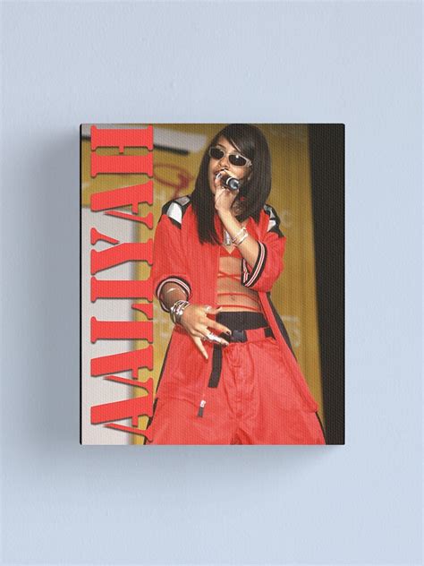 Aaliyah Stencil Logo Canvas Print For Sale By Rundowntwins550 Redbubble