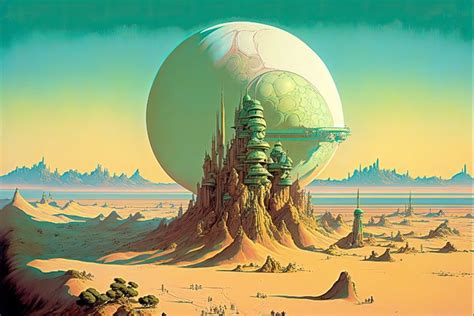 Classic Sci Fi Art 70s Futuristic Fine Art Digital Art Fantasy