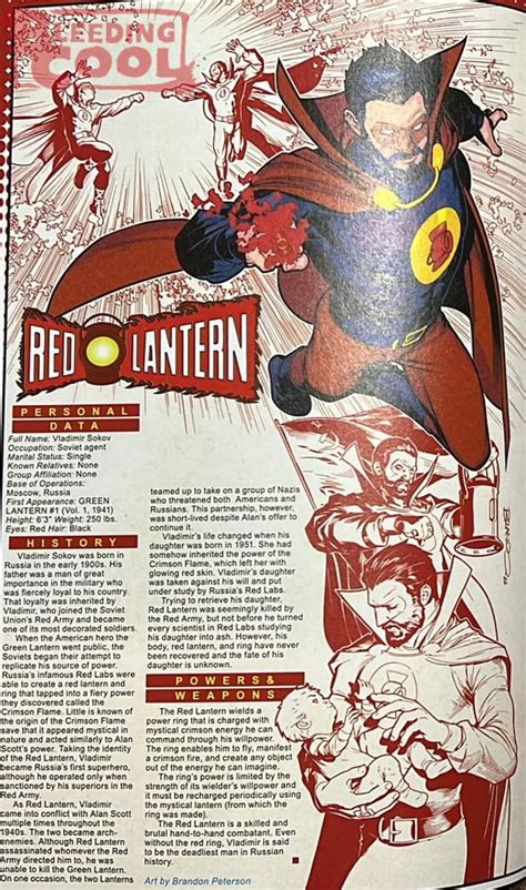 Who Is The Golden Age Red Lantern In The Justice Society Of America