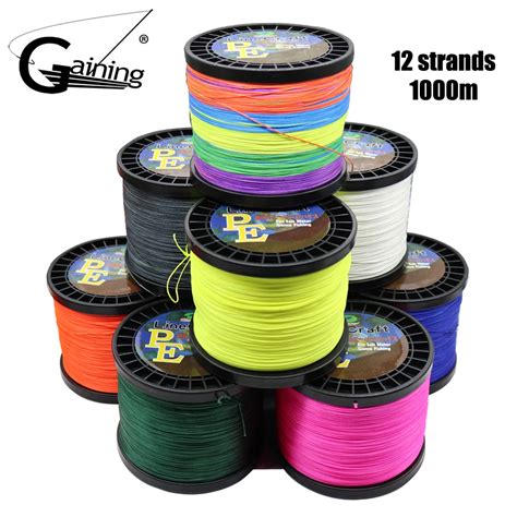12 Strands 1000m Braided Fishing Line Super Strong Japan Multifilament