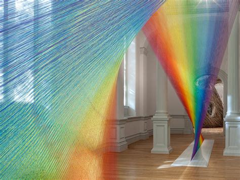 Artist Gabriel Dawe Made A Rainbow Out Of 60 Miles Of Thread