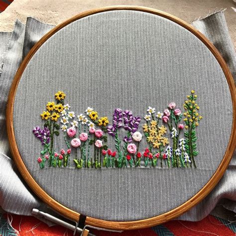 10 Transzendente Satinstich Blume Handstickerei Ideen Embroidery