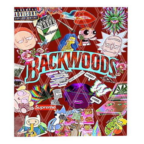 Backwoods Cartoon Collage Png For Sublimation Transfers Dtg Etsy