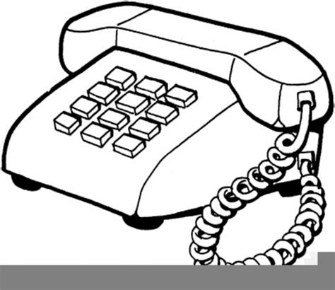 Black White Telephone Clipart Free Images At Vector Clip