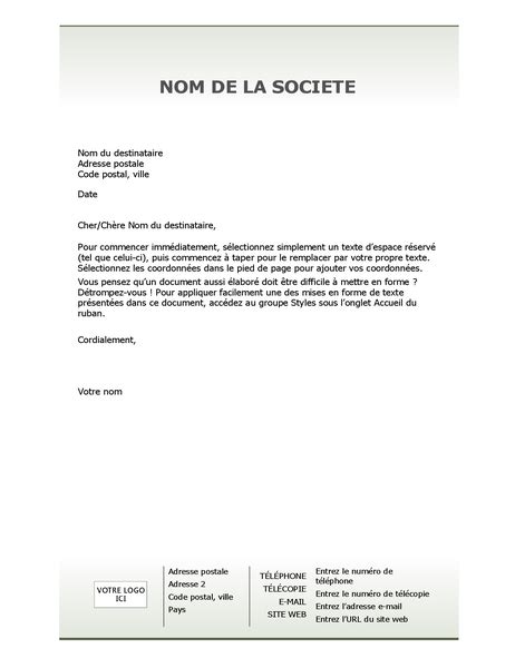 En Tête De Lettre Moderne