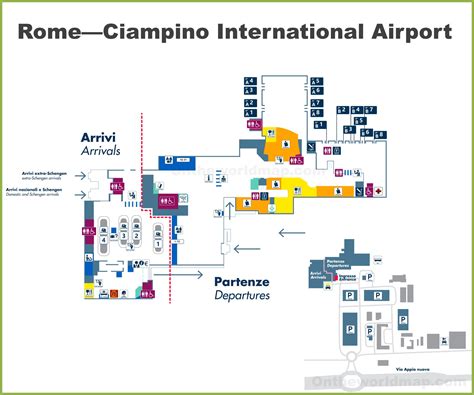 Rome International Airport Map