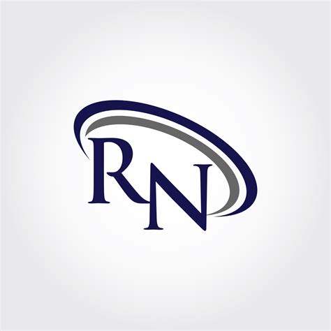 Monogram Rn Logo Design By Vectorseller Thehungryjpeg