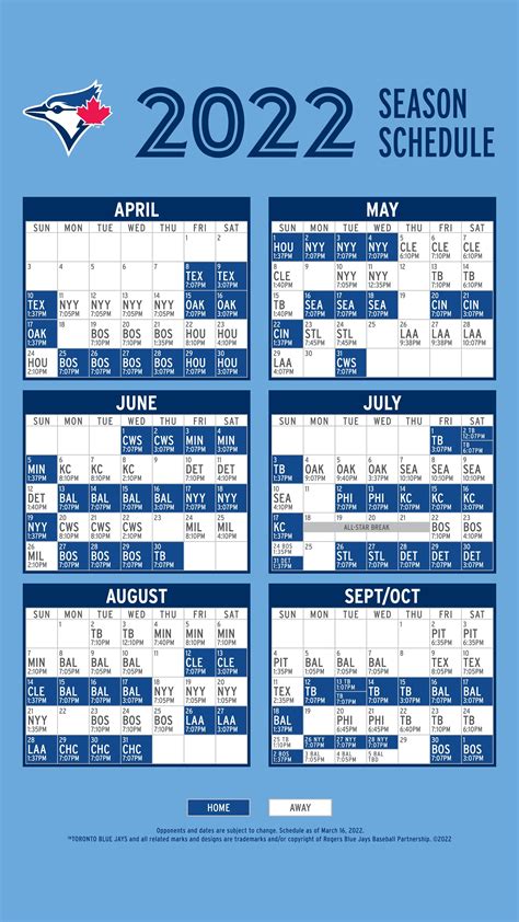 Blue Jays Unveil Revised 2022 Regular Season Schedule — Canadian