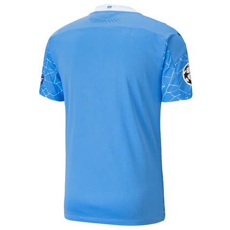 Puma Mens Manchester City Authentic Uefa Football Soccer Home Shirt